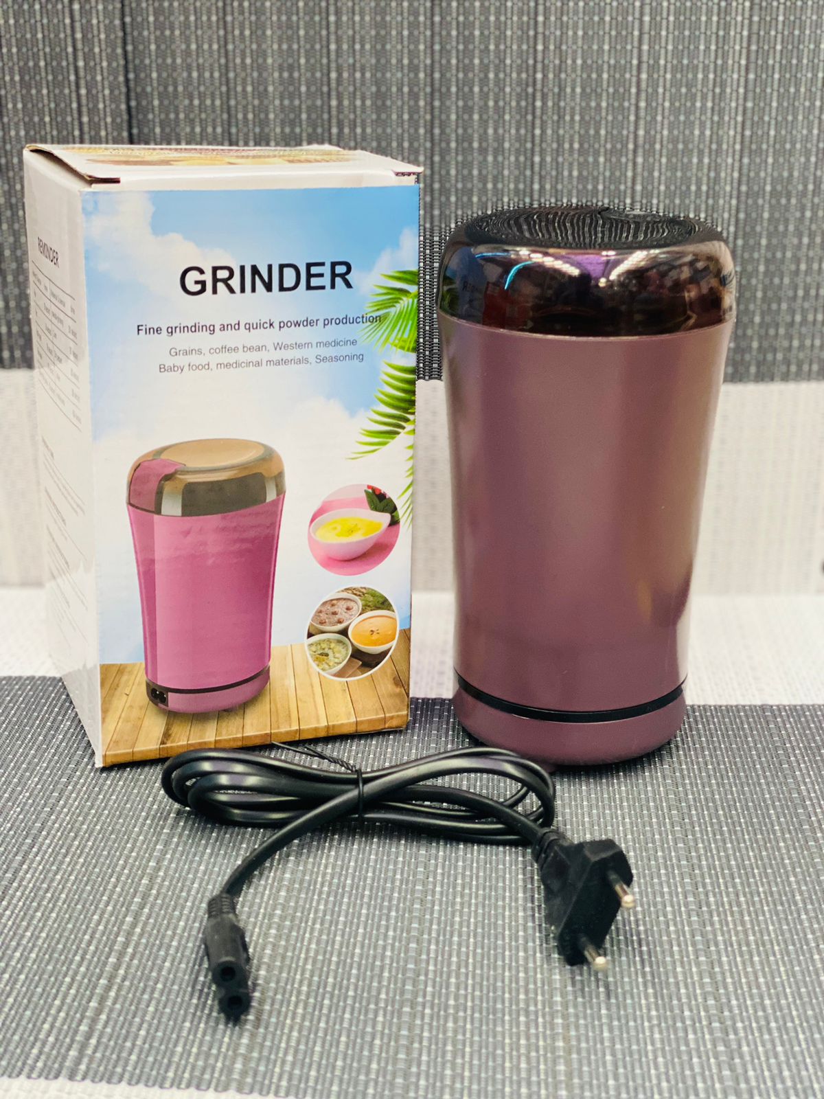 Moulin à Grains Manuel En Pierre - Broyeur Sec Et Humide, Cadre Bois, 35 Cm, Pour Cuisine Maison