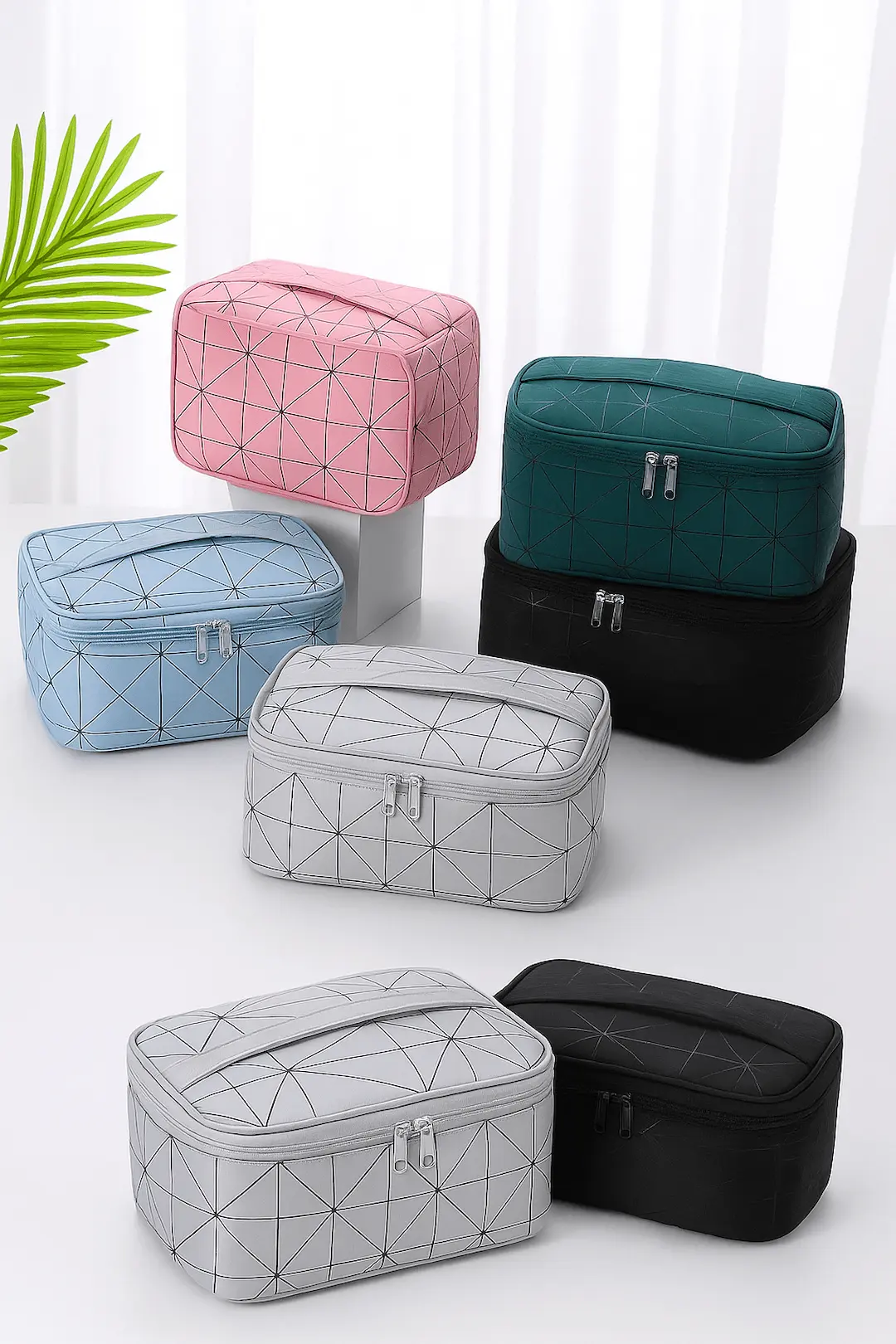 Large travel or cosmetic pouch for travel purposes