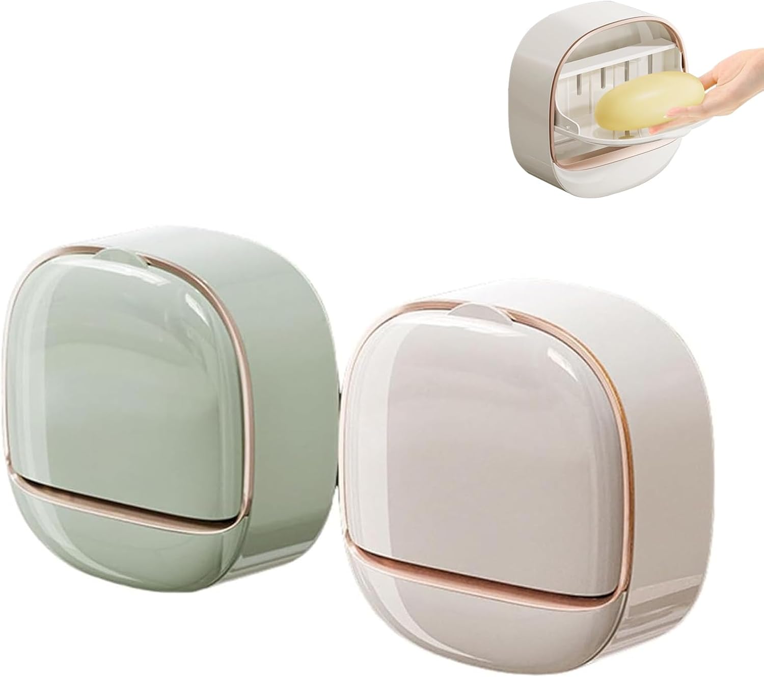 Wall Mounted Soap Box With Drainer