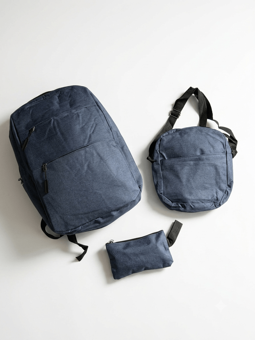3 pcs Back Pack Combo Set