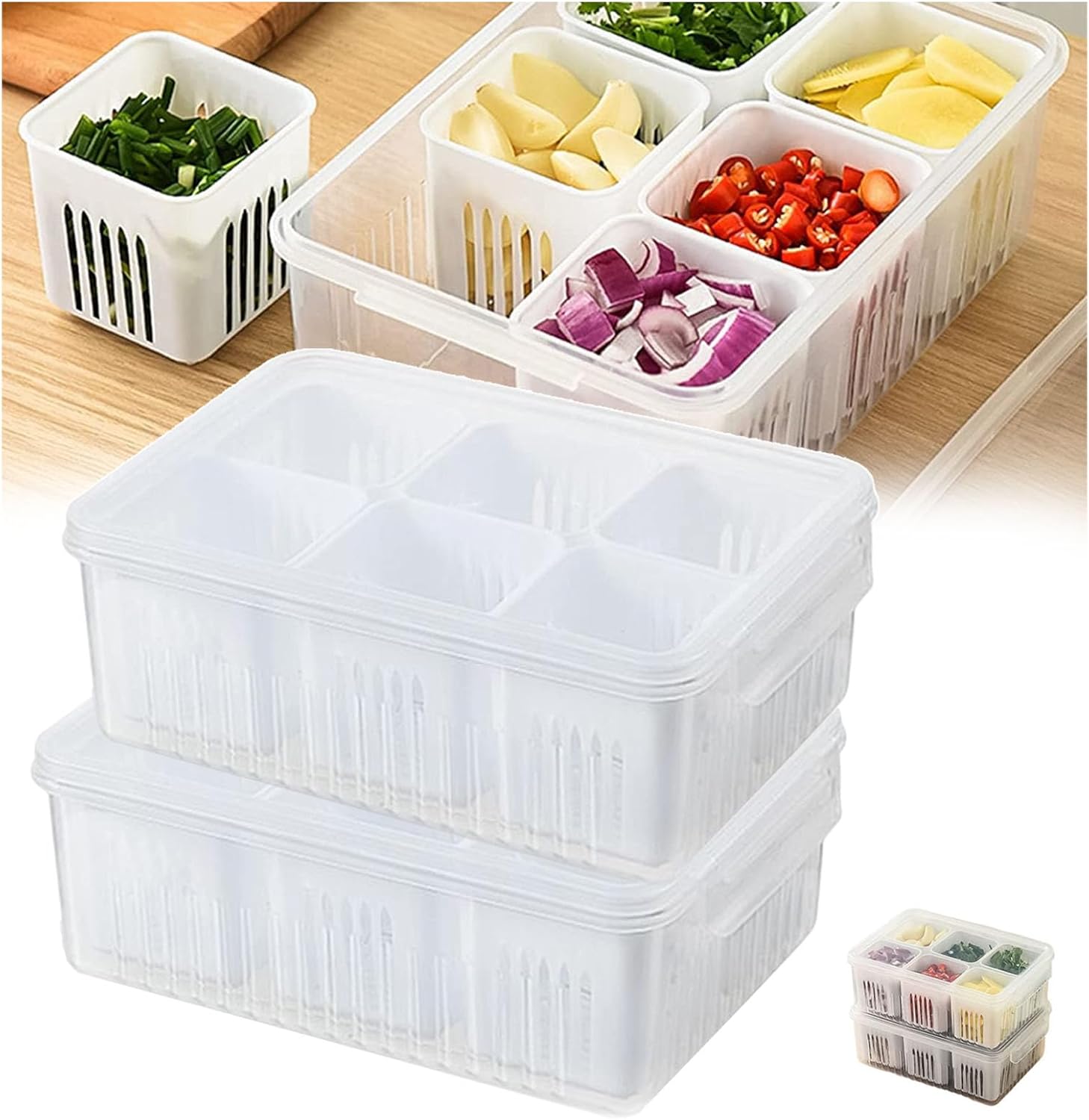 6 hole food Drain Box