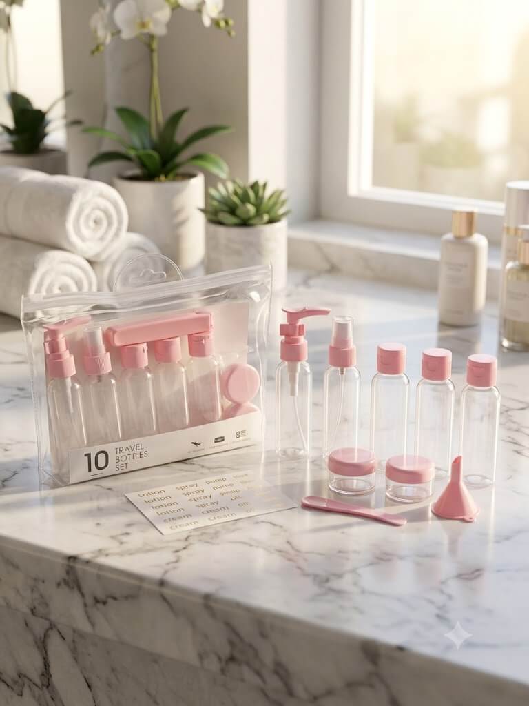 10 PCS Travel Bottle Set